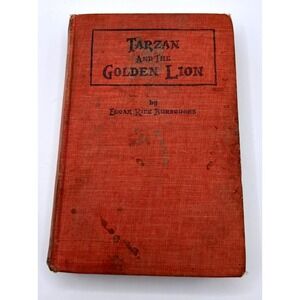 Grosset & Dunlap Tarzan and the Golden Lion 1923 HC (Burroughs, St. John Illus.)